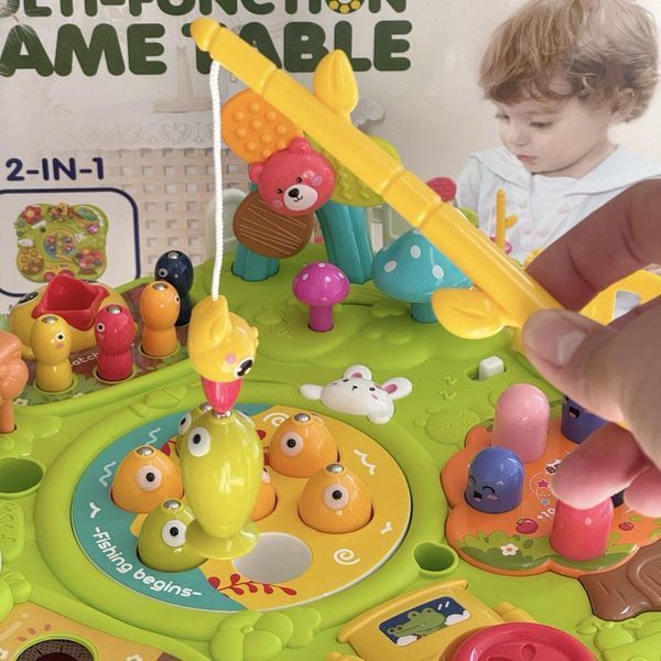 Детский музыкальный игровой столик, игровой центр "Рыбалка" 854 фото
