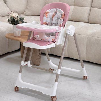 Стільчик для годування Bambi M 5897 з механічним заколисуючим механізмом (рожевий) M 5897 RS фото
