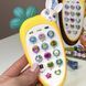 Детский игрушечный телефон морковка дынь-динь "Зайчик звоня" (желтый) 80650-Y фото 2