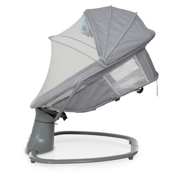Детское кресло шезлонг качели Mastela с москитной сеткой Light Grey 8104 фото