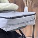 Зимовий дитячий конверт на овчині для візочка (світло сірий) EV-W-LGY1 фото 3