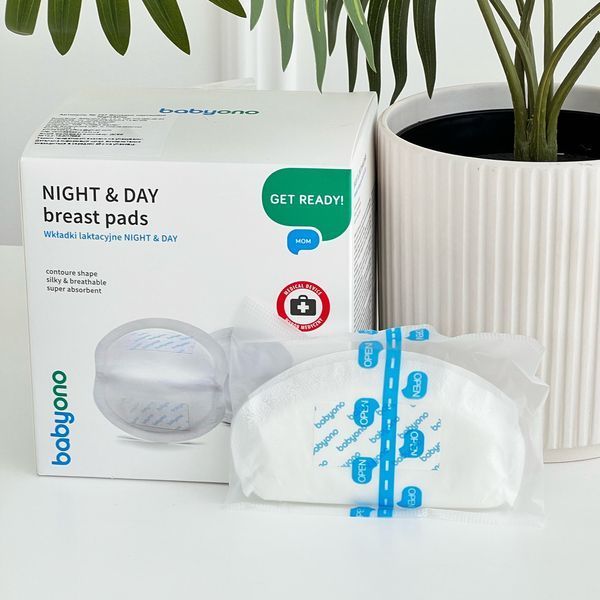 Одноразові вкладиші для бюстгальтера BabyOno "Night&Day breast pads", 40 шт 297 фото