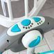 Качели-шезлонг для новорожденных (5 скоростей, музыка, от сети) Mastela 6503 (серо-бирюзовый) 6503 фото 6