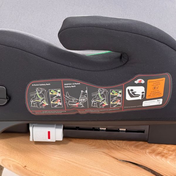 Бустер El Camino ME 1147 i-RIDE ISOFIX Stone Black ME 1147 GY фото