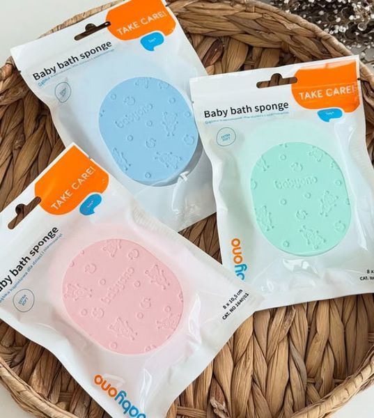 Детская губка для купания экстра мягкая BabyOno, 0+ (голубая) 1640/02 фото