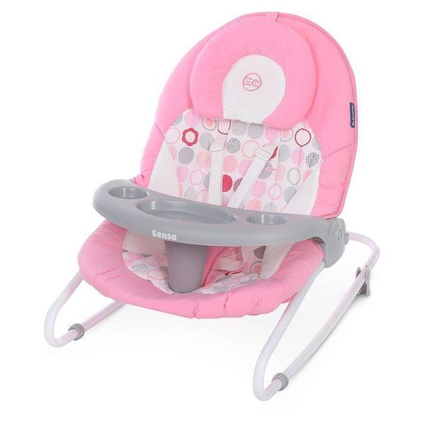 Детское кресло шезлонг качели El Camino Sensa Circles Pink ME 1028 RS фото