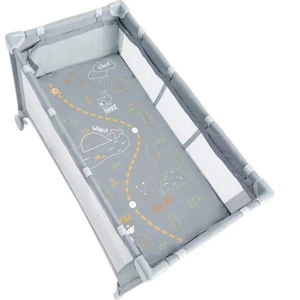Манеж детский игровой со вторым дном CARRELLO Piccolo+ CRL-18102 Ash Gray 18102 AG фото