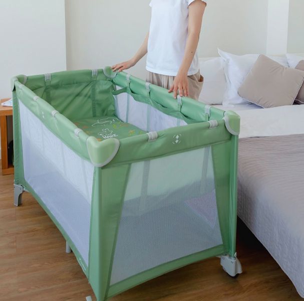 Манеж детский игровой со вторым дном CARRELLO Piccolo+ CRL-18102 Ash Gray 18102 AG фото
