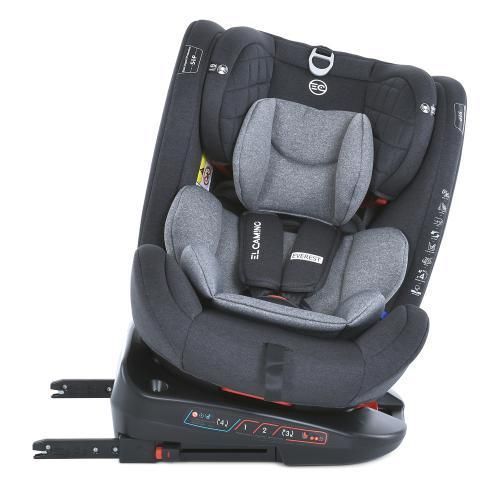 Поворотне дитяче автокрісло El Camino Everest від 0 до 12 років Light Gray ME 1114 LG фото