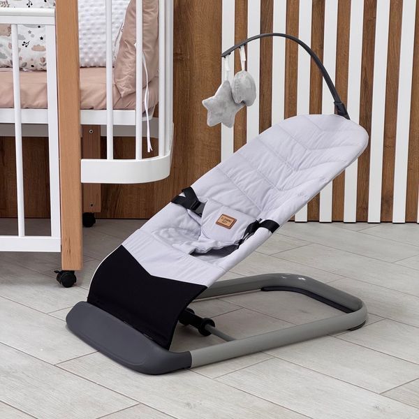 Дитячий баунсер шезлонг El Camino Izzy Gray ME 1178-1 GY фото