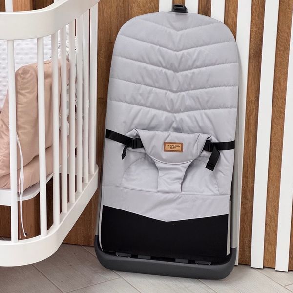Дитячий баунсер шезлонг El Camino Izzy Gray ME 1178-1 GY фото