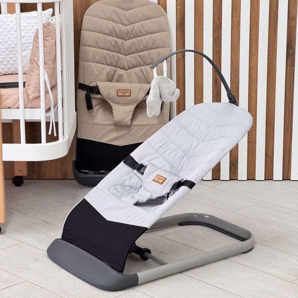 Дитячий баунсер шезлонг El Camino Izzy Gray ME 1178-1 GY фото