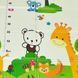 Акция! Двухсторонний детский игровой развивающий термоковрик для ползания с сумкой 180/120см "Жираф - Олень" TM-1812-GO фото 4