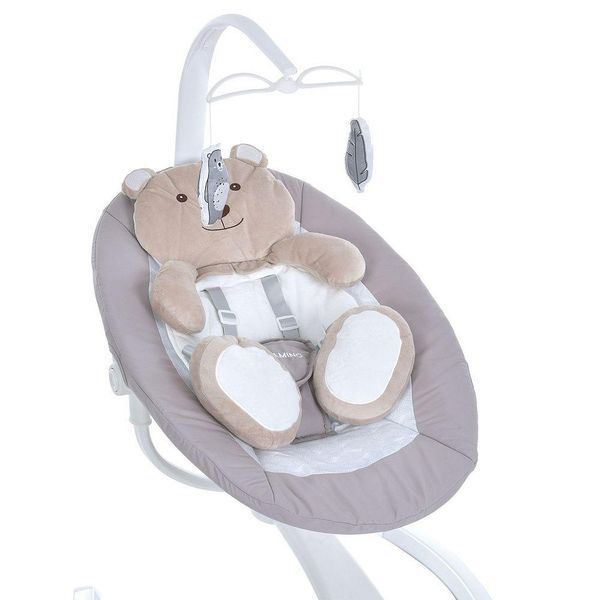 Укачивающий центр качеля шезлонг El Camino Hugs + Bluetooth (бежевый) ME 1077 фото