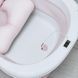 Силиконовая складная ванночка с термометром и матрасиком El Camino Peony Pink ME 1151-PP фото 2
