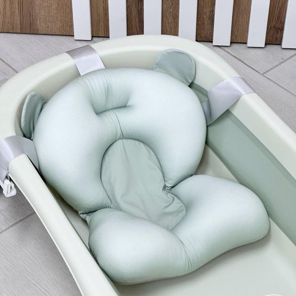 Силиконовая складная ванночка с термометром и матрасиком El Camino Pale Green ME 1151-PG фото