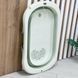 Силиконовая складная ванночка с термометром и матрасиком El Camino Pale Green ME 1151-PG фото 5