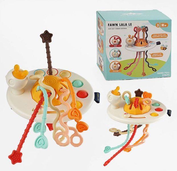 Сенсорная логическая игрушка с протяжками "Pull String Toys" 1654 фото