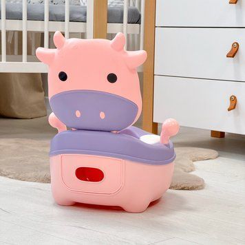 Горщик дитячий Bimbo "Корівка" рожевий 3054-16 фото