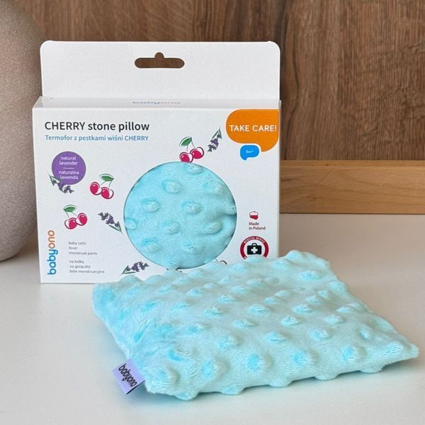 Грілка з кісточок вишні та ароматом лаванди BabyOno "Cherry stone pillow" (бежева) 796/05 фото
