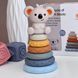 Набір 2в1: Тактильна пірамідка + розвиваючі кубики "Коала" TT547 фото 3