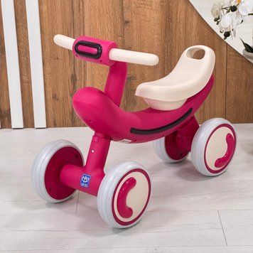 Детский беговел Bambi (розовый) подсветки, музыка M6239E-8 фото