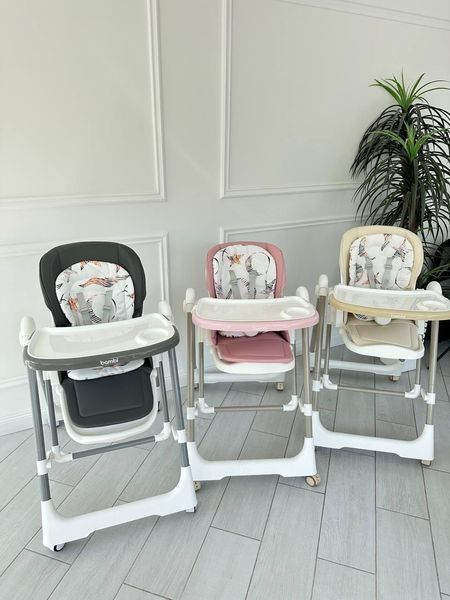 Стільчик для годування Bambi M 5897 з механічним заколисуючим механізмом (бежевий) M 5897 BG фото